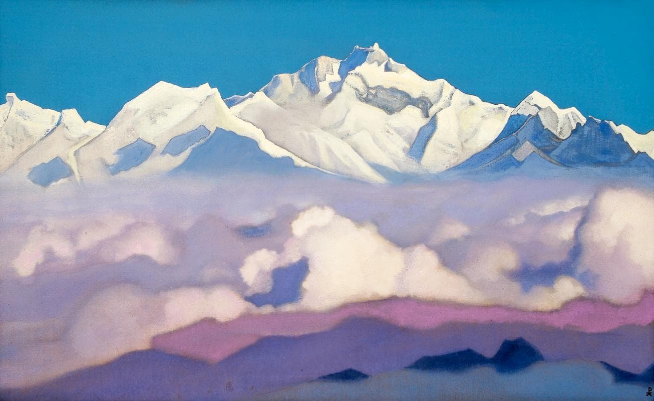 N.K. Roerich, Himalayas #93 [Kangchenjunga]. 1936