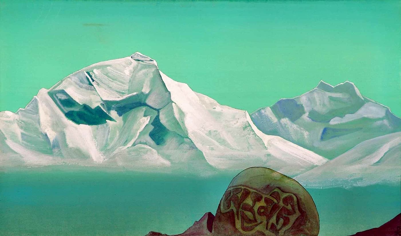 N.K. Roerich, Sacred Mountains #29 [Way to Kailash]. 1933