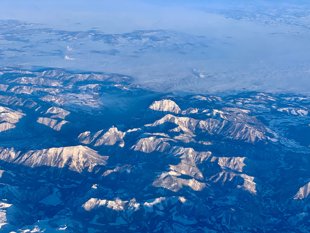 Flight over the Alps