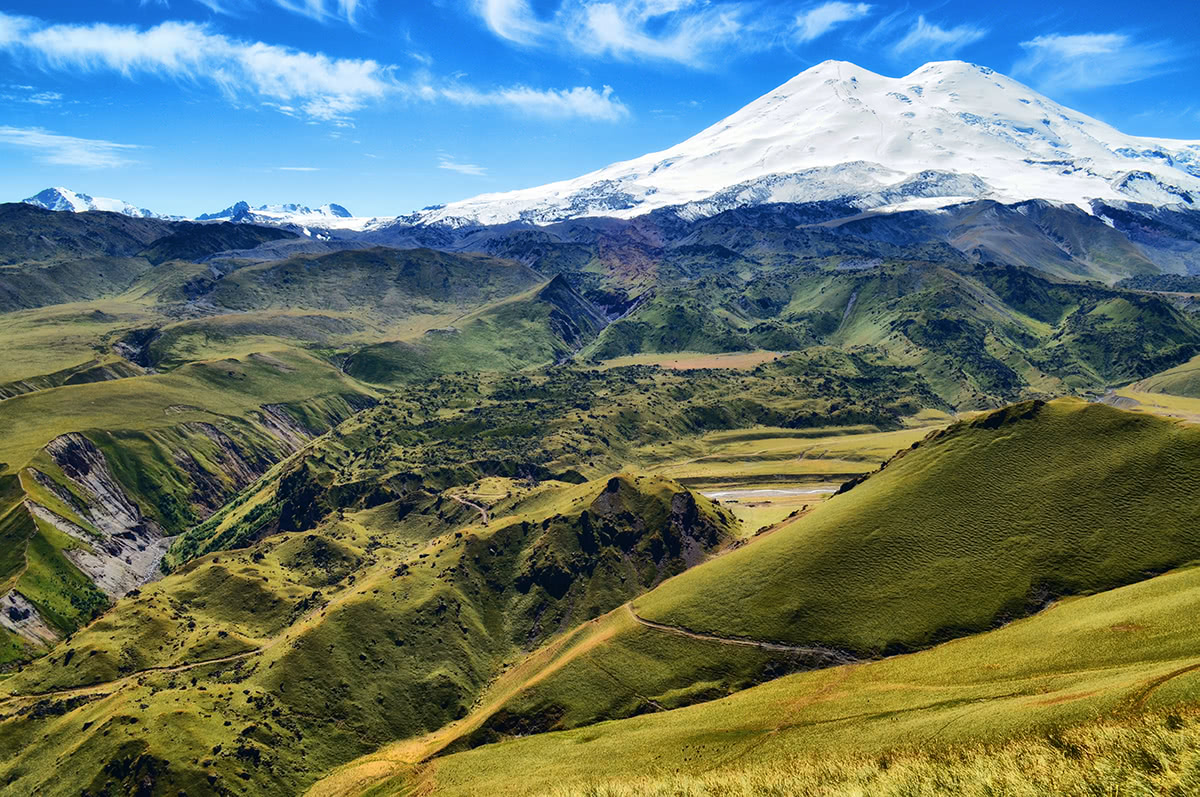 Mount Elbrus, Caucasus mountain range