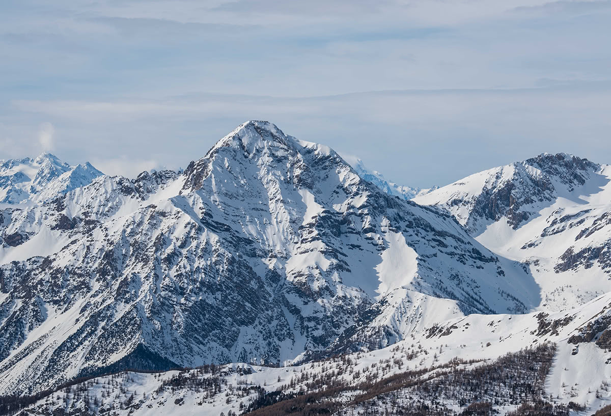 Mont Chaberton and its flattened peak