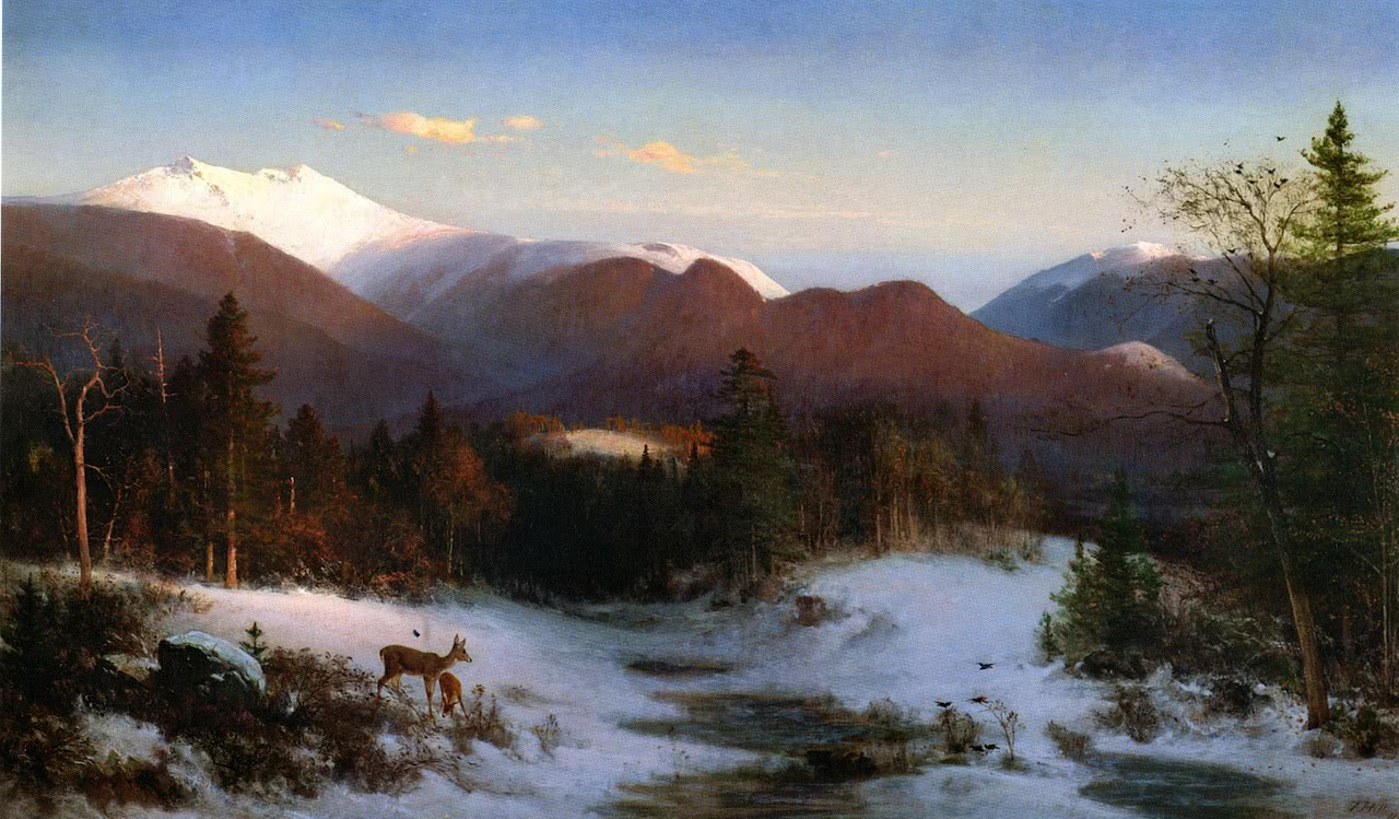 Lafayette山、冬 、1870年。