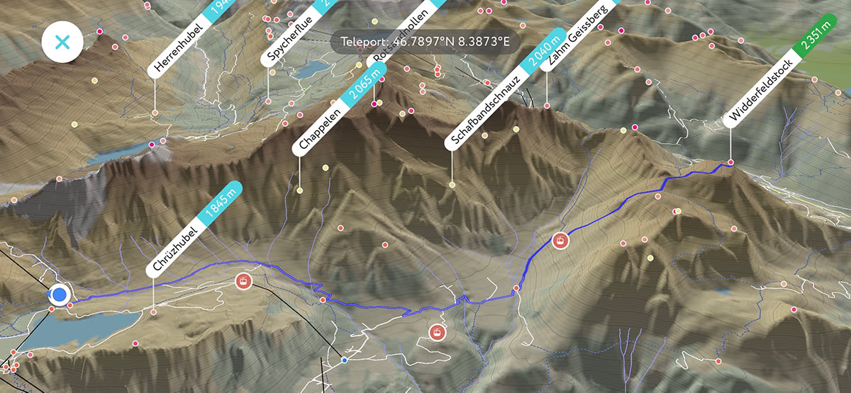 3D map of Truebsee - Widderfeldstock trail