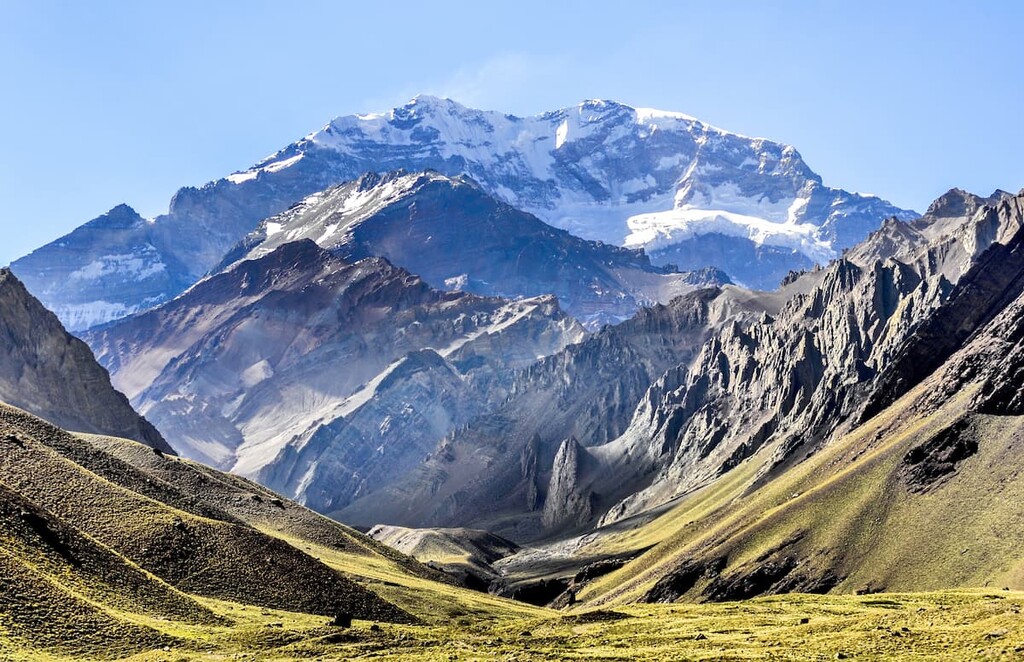 Cerro Aconcagua. Andes Mountains, Argentina