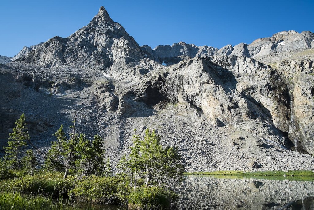Rocky peak in Pioneer Mountains in Idaho, Idaho