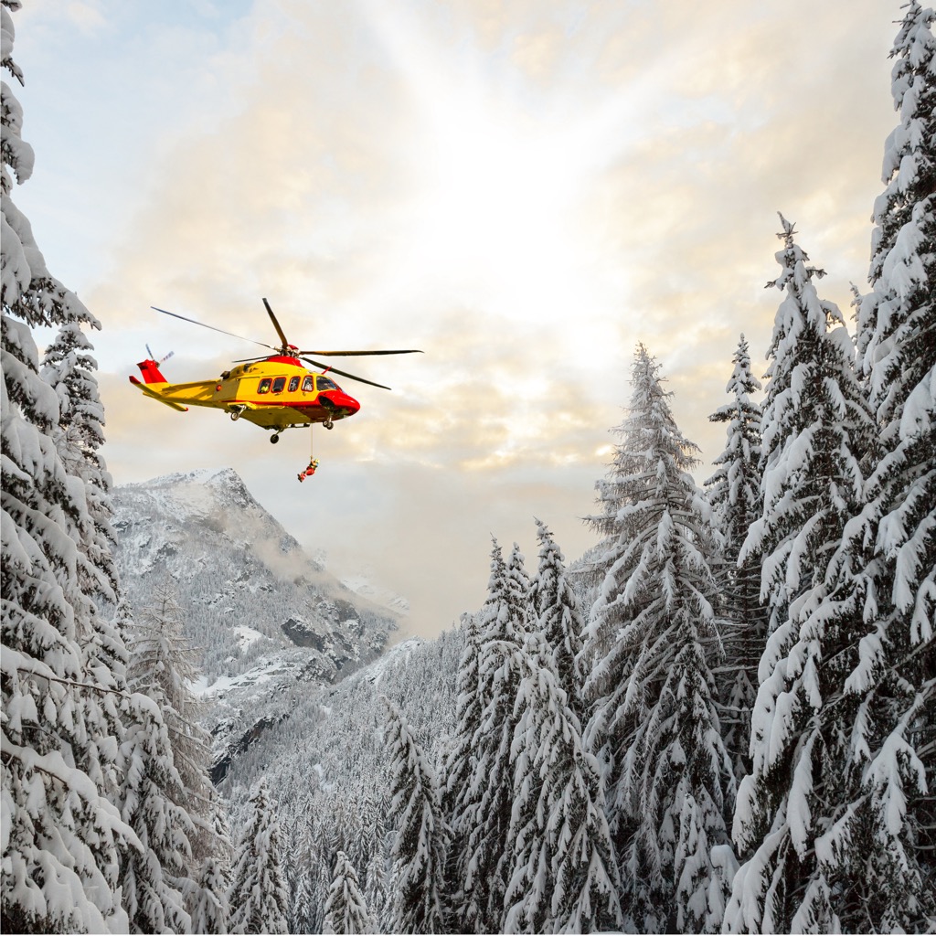 Europe’s helicopter responses are the world’s most efficient, a huge advantage of recreating in the mountains there. Avalanche Safety