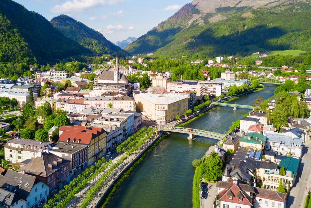 With its valley, river, and quaint city center, Bad Ischl is the quintessential Austrian mountain town. Dachstein Mountains