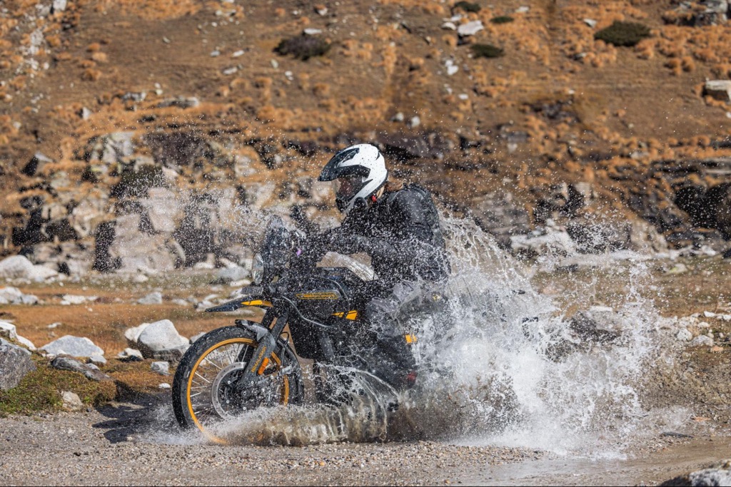Waterproof-  is one of the keywords if you’re riding in the mountains