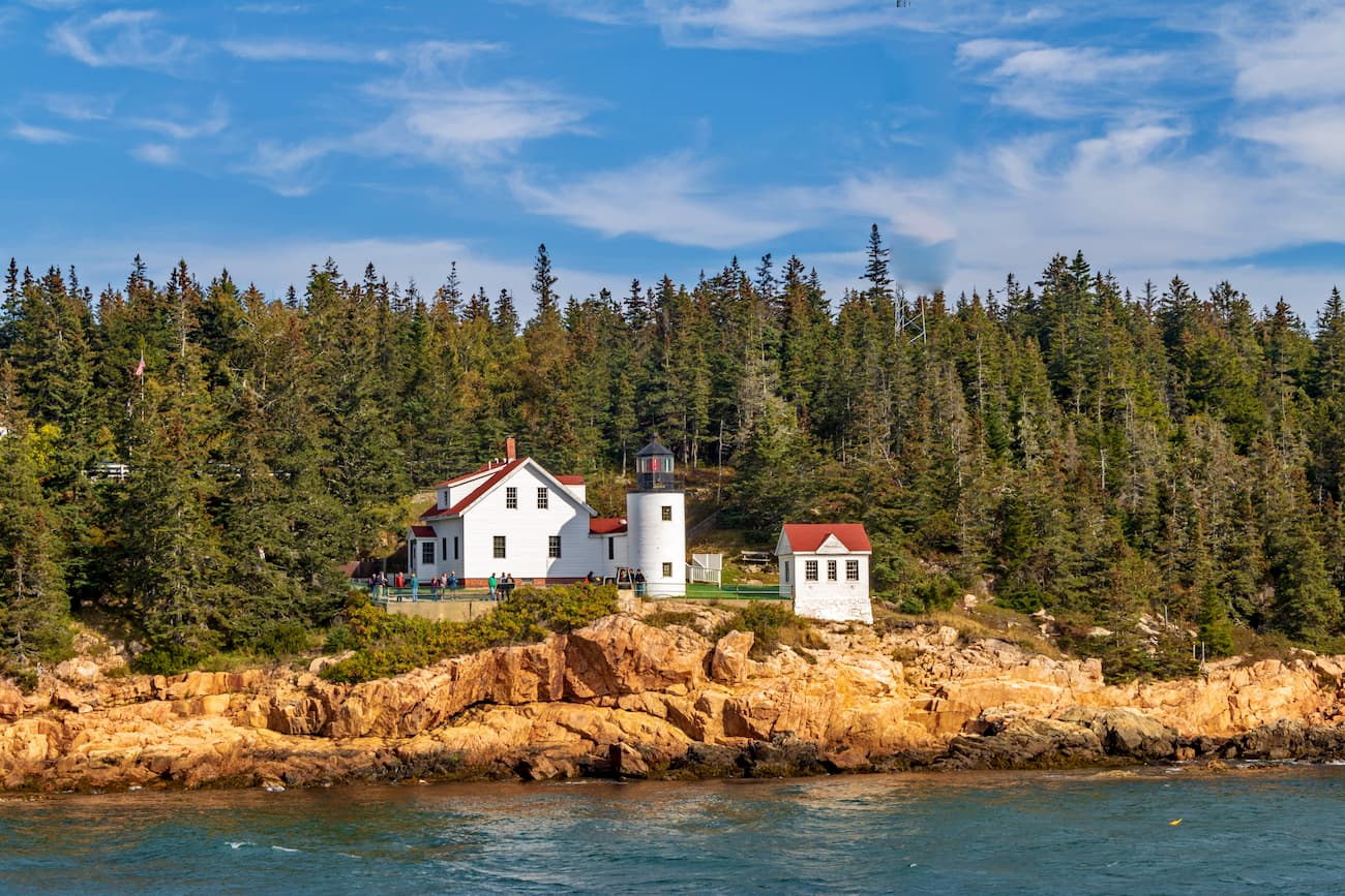 Bass Harbor Head Light perched in Acadia National Park