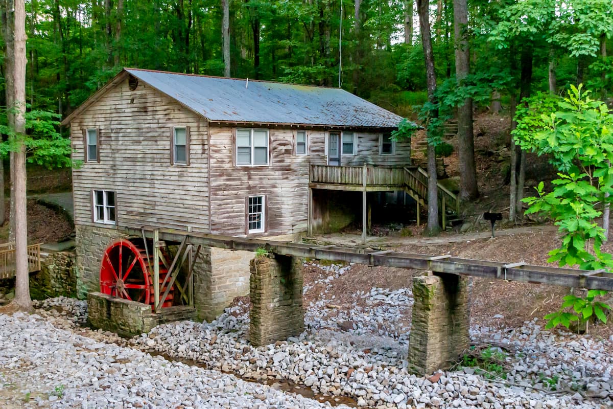 Old Country Grain Mill on the Creek, Alabama