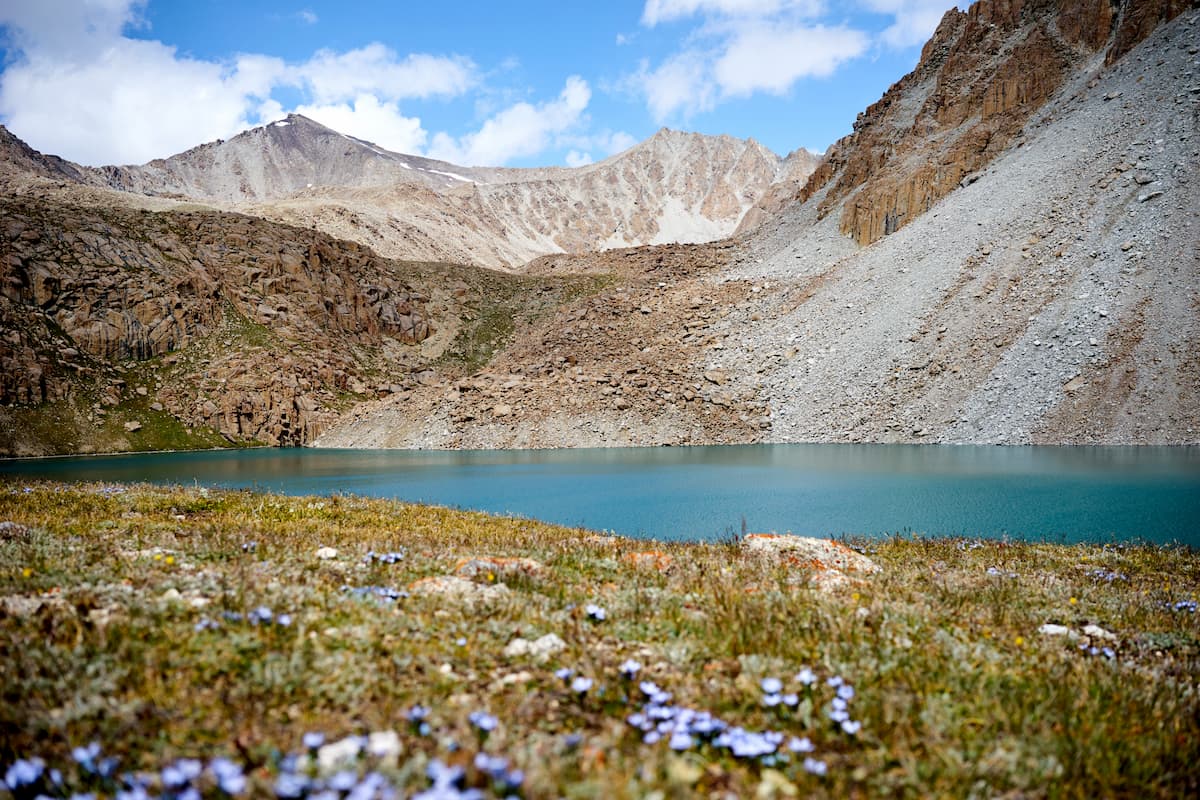 Lake Damdzhayloo near Kichik-Alai Range Kyrgyzstan