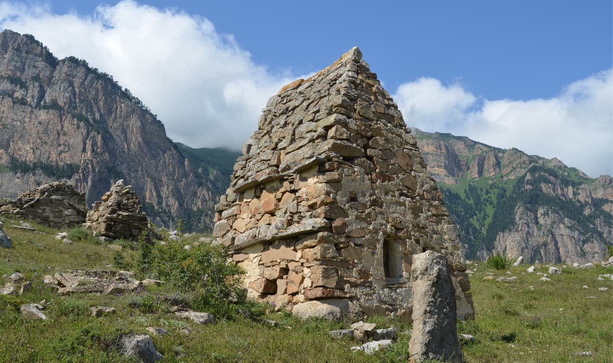 Digoria Historical monuments.Alania National Park
