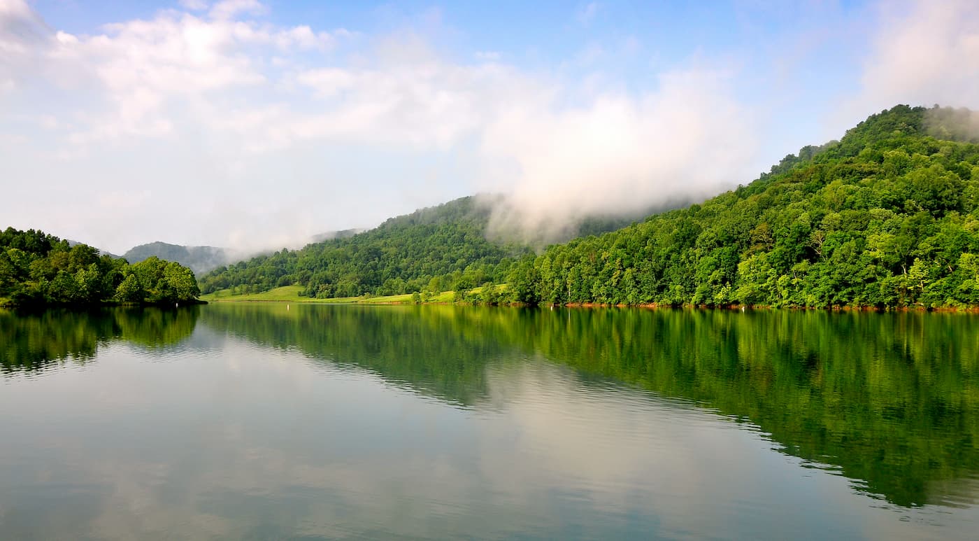 Burnsville Lake. Allegheny Plateau