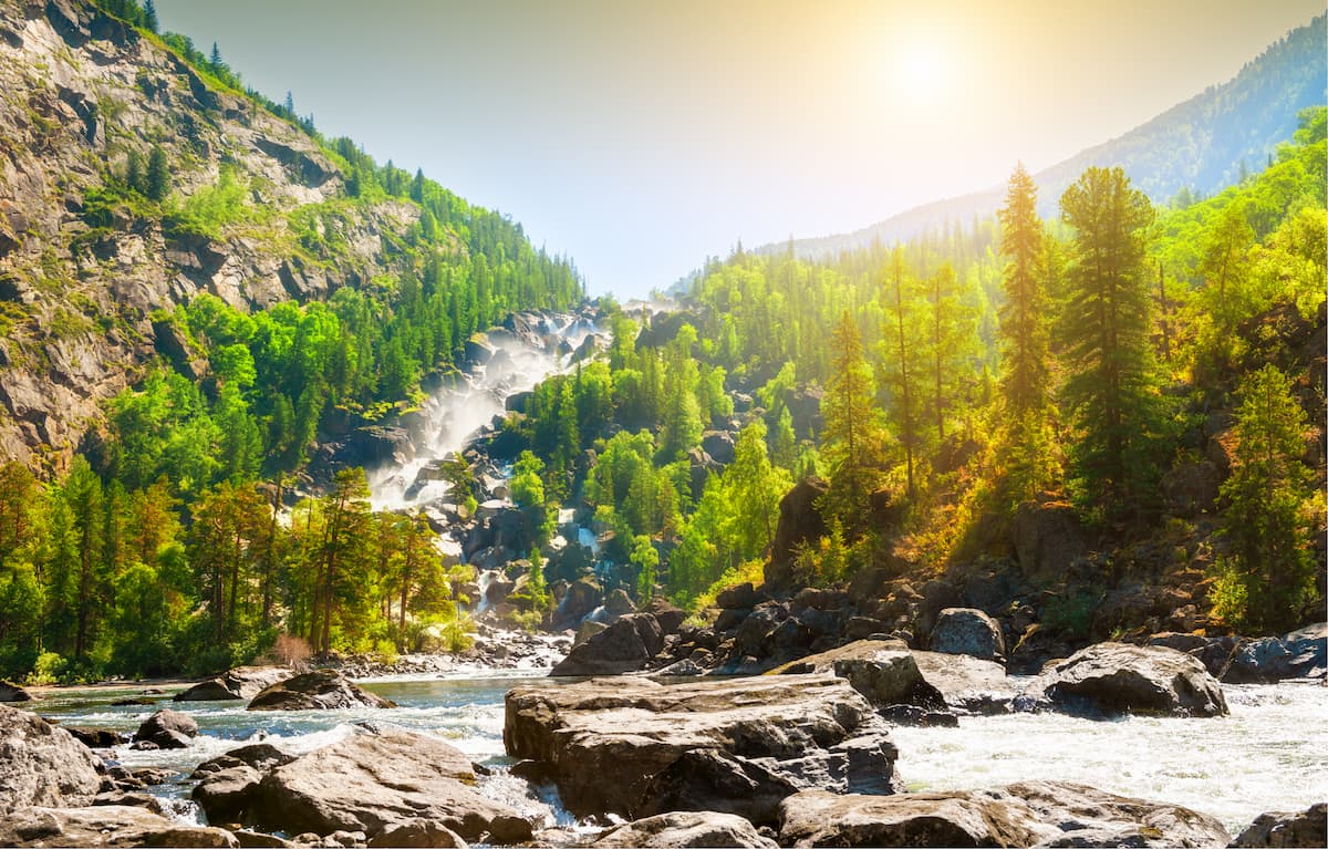 Uchar Falls Route. Altai State Natural Biosphere Reserve