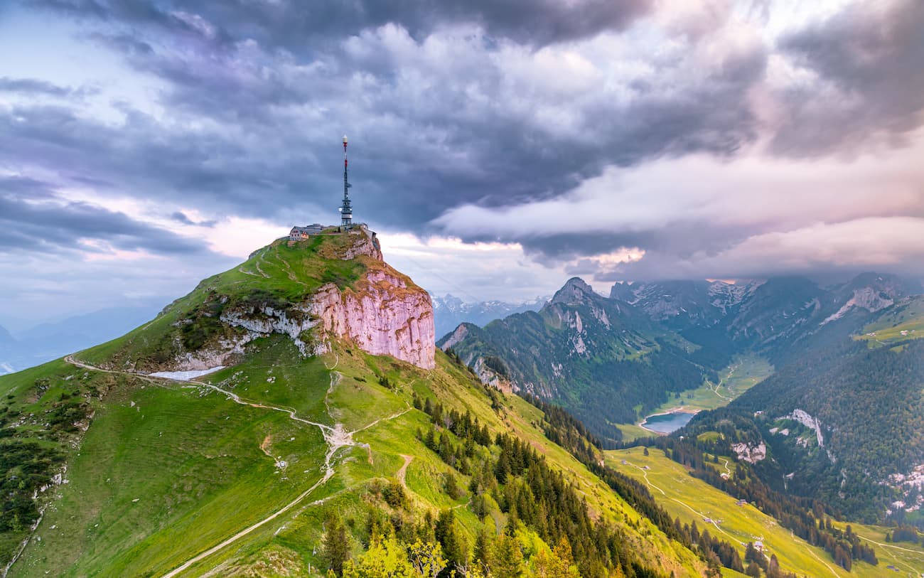12668598 High Box cableway Berghaus Appenzell Alps 