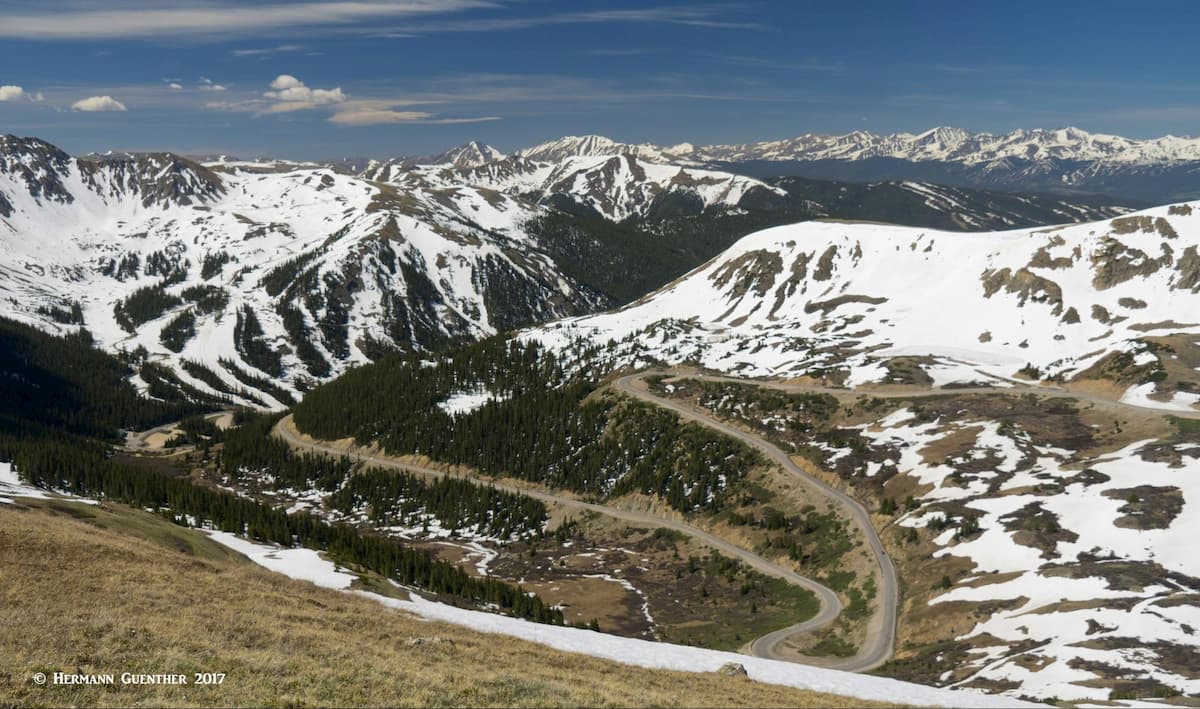 Hiking above Loveland Pass, Mosquito Range (upper right)