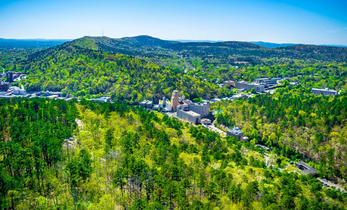Hot Springs National Park in ARkansas