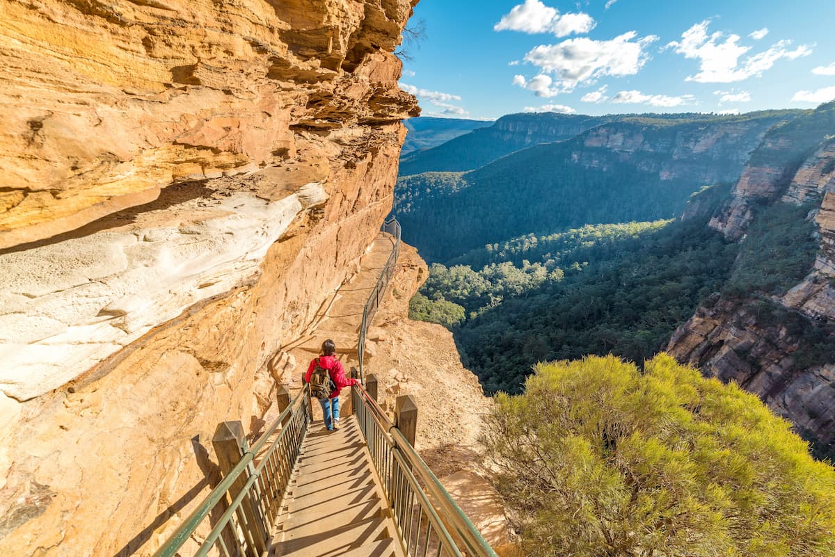 National Pass Walk in Blue Mountains, Sydney Australia