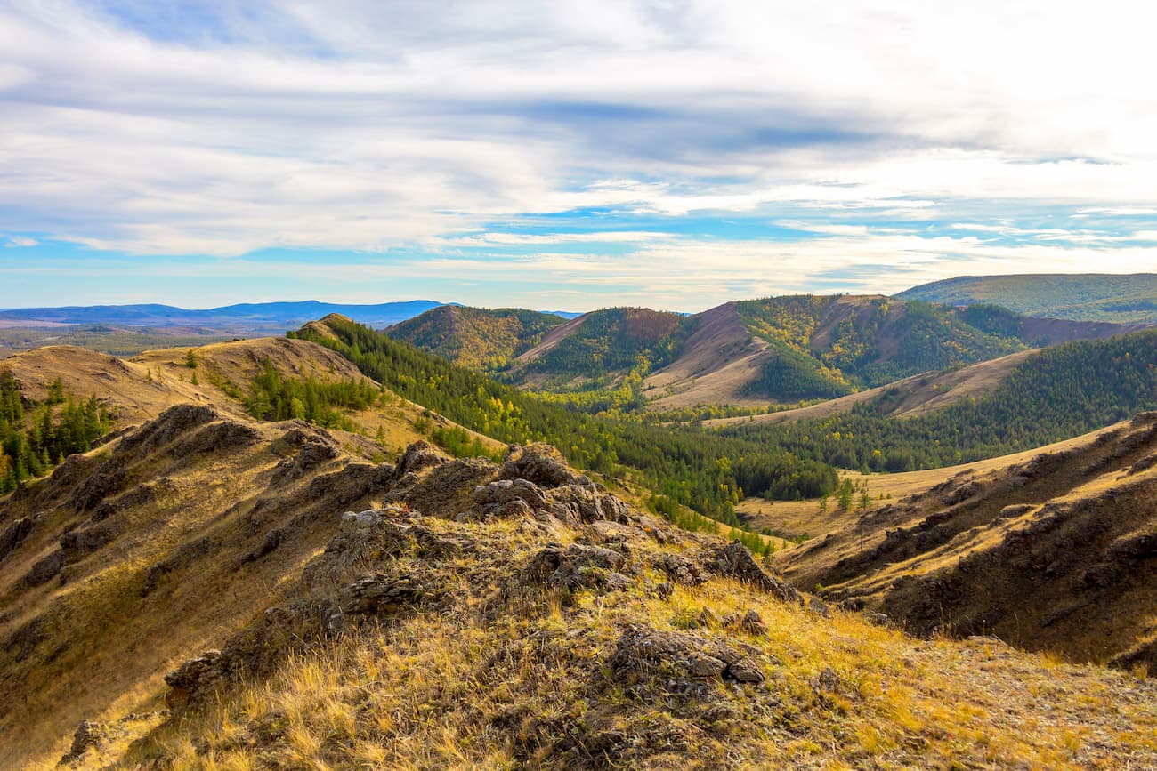 Nuraly mountain range. Bashkiria
