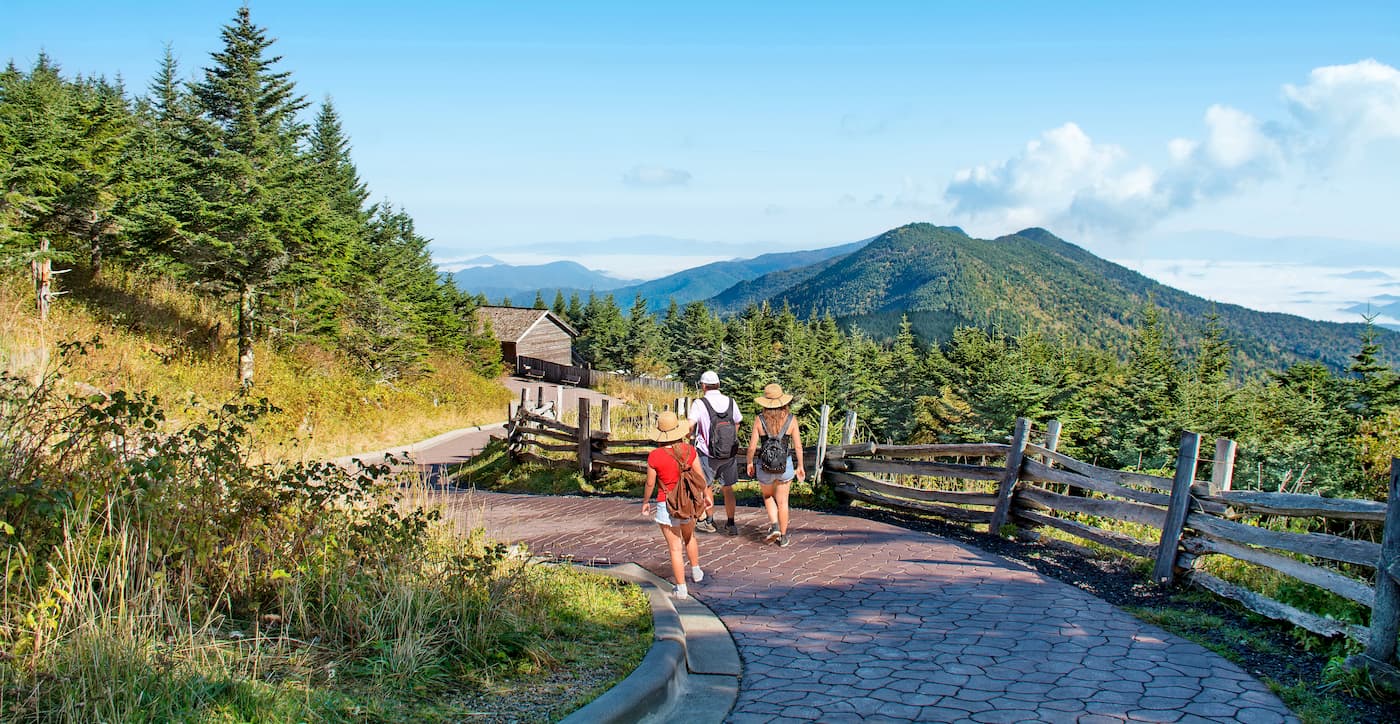 Mountains to Sea Trail. Black Mountain. North Carolina