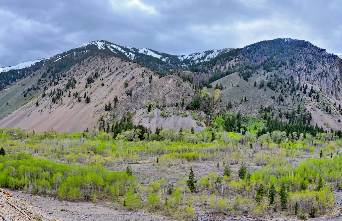 Trail Creek Road in Idaho. Boulder Mountains Idaho