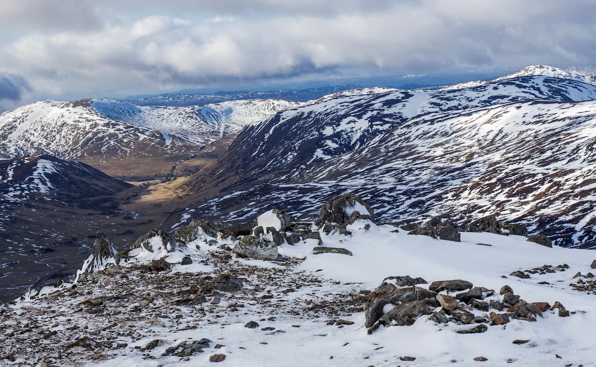 The Cairnwell. Cairngorms National Park
