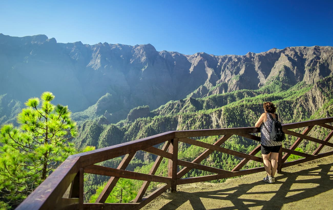 Muchachos viewpoint. Caldera de Taburiente National Park