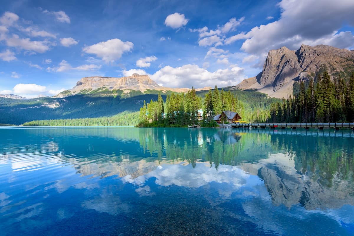 Emerald Lake in Banff National Park, Banff, Alberta