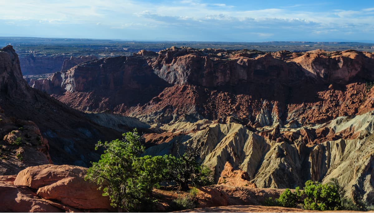 Upheaval Dome Overlook at Sunset