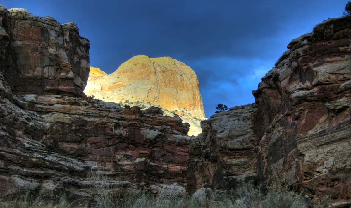 Golden Throne at Sunset, Capitol Reef National Park