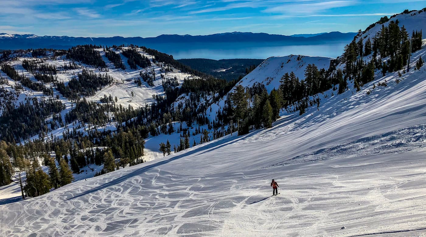 Hiking and snowshoeing Tahoe Meadows Trailhead, Carson Range