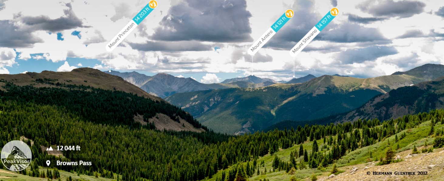 Browns pass. Chaffee County Mountains