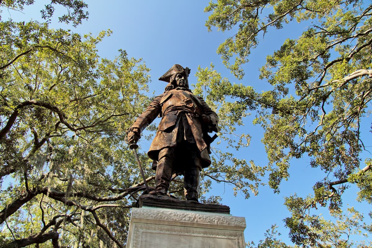 The imposing James Oglethorpe monument. Chattahoochee-Oconee National Forest