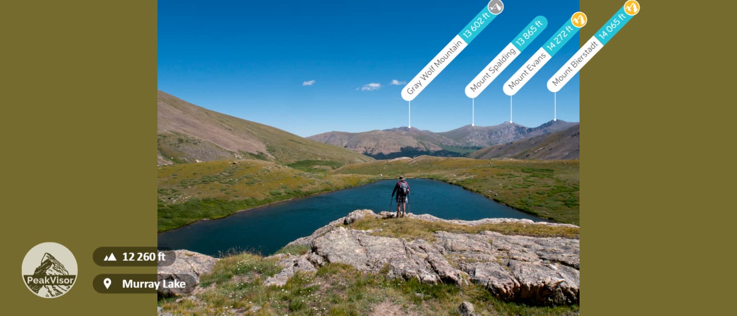 View from above Murray Lake