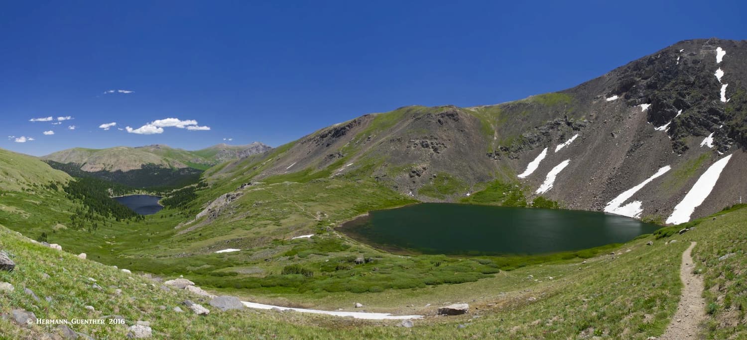 Naylor Lake (l) and Silver Dollar Lake (r)