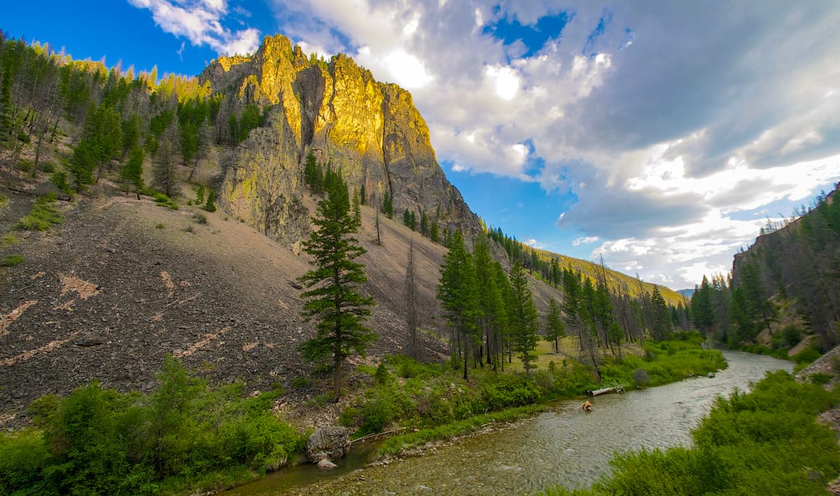 Frank Church River of No Return Wilderness in central Idaho