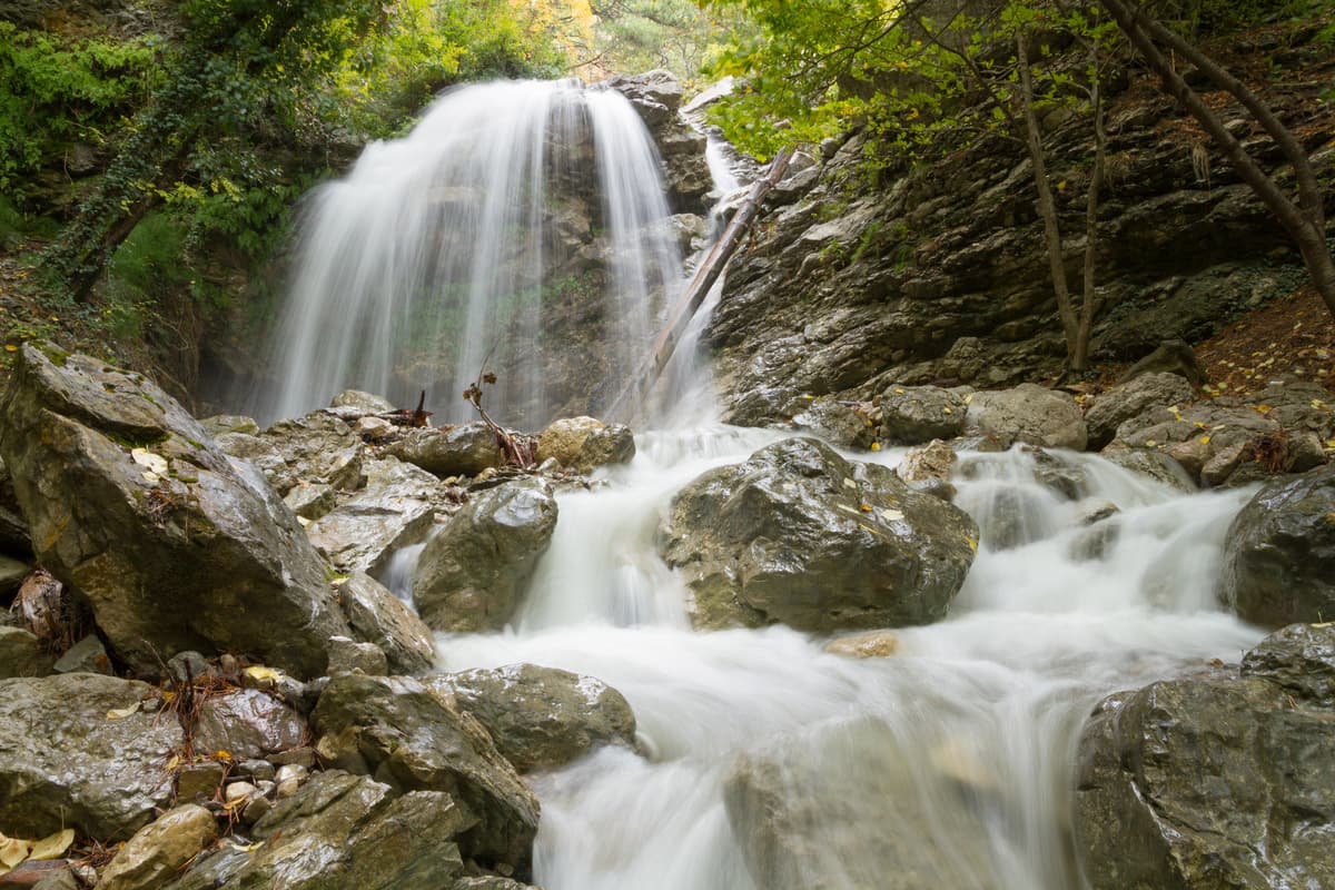 Crimea. Jour-Jour waterfall.