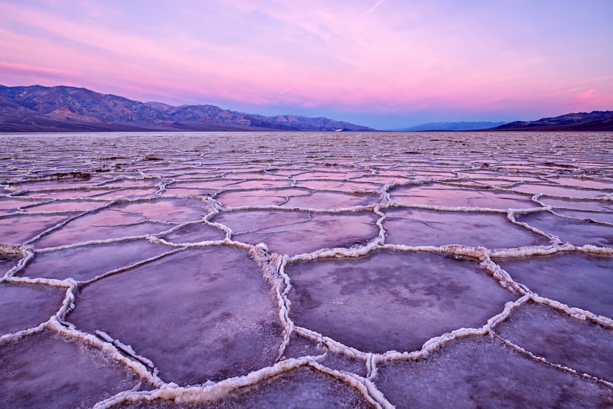 Badwater Basin Crossing in Death Valley National Park