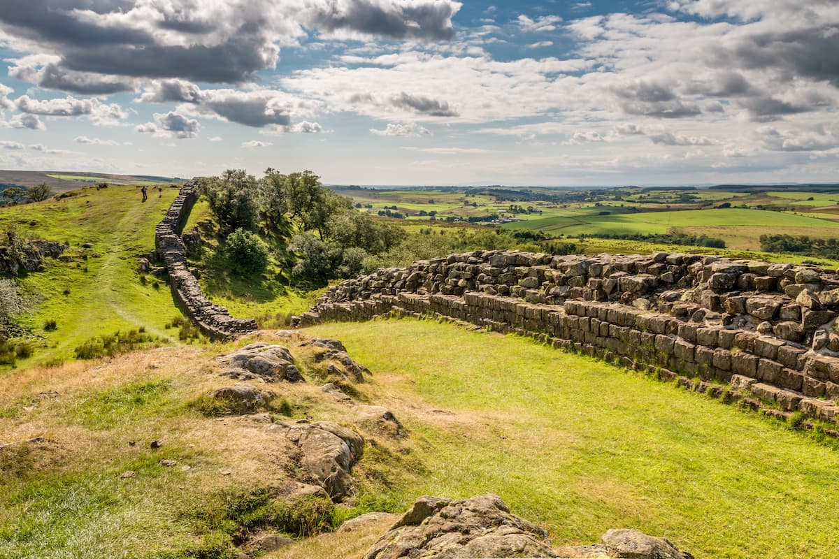 Walltown Crags on Hadrians Wall / Hadrians Wall is a World Heritage Site at the start of the beautiful Northumberland National Park