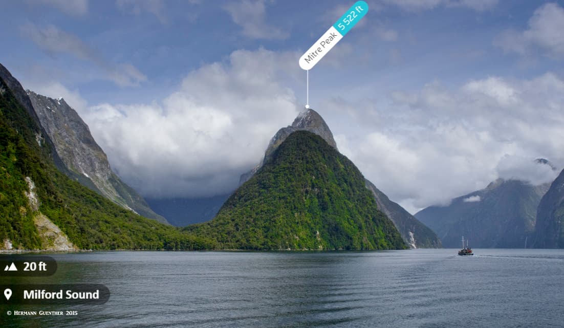 Mitre Peak, Sinbad Valley (l)