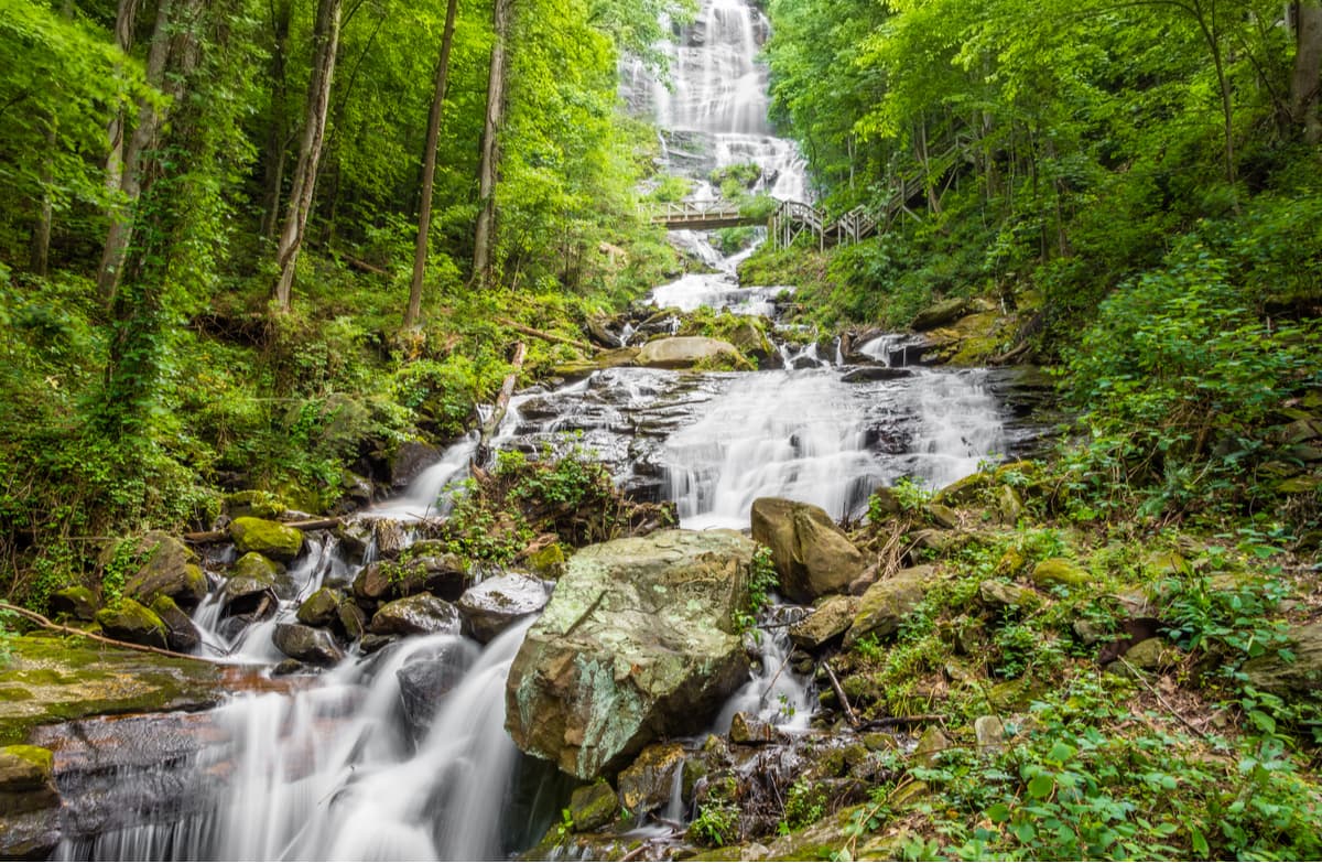 Amicalola Falls State Park. Georgia Mountains.