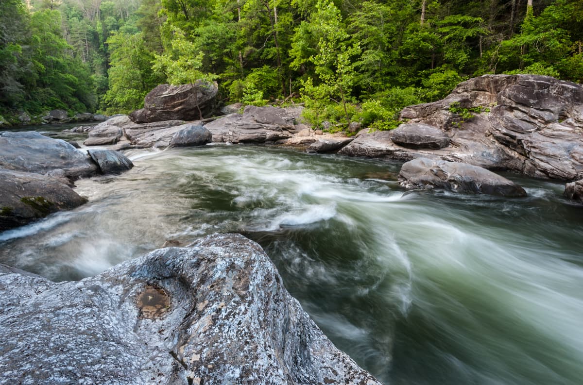 Georgia Mountains. Oconee River