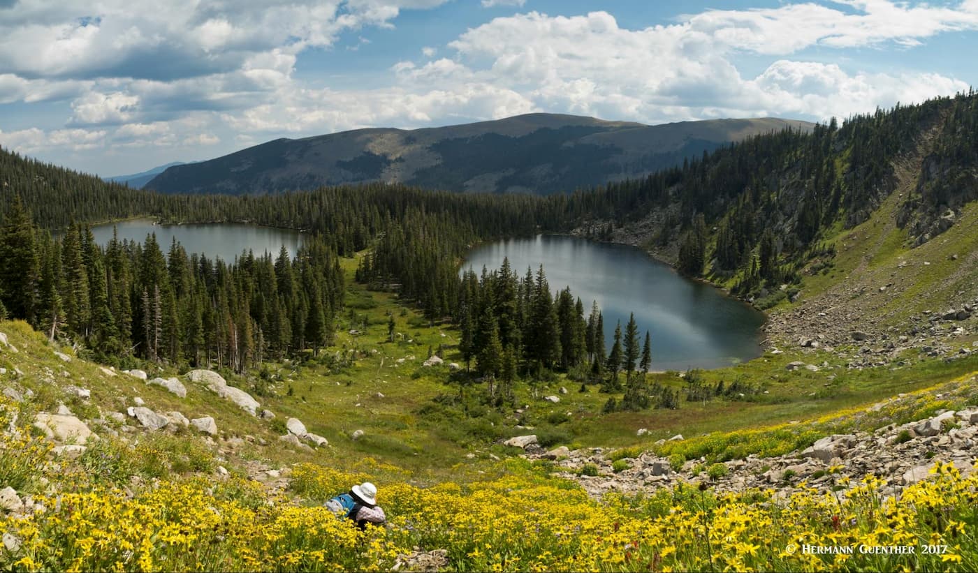 Crater Lakes. Continental Divide