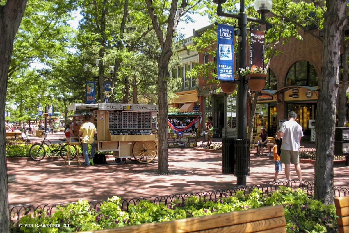 Downtown Boulder. Continental Divide