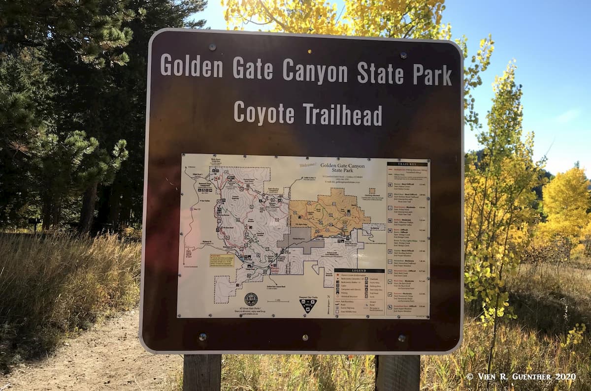 Coyote Trailhead. Golden Gate Canyon State Park