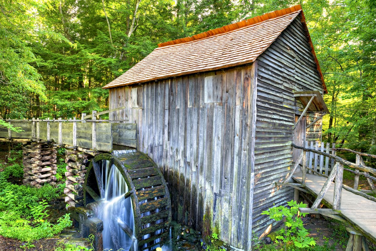 John Cable Grist Mill in the Cades Cove area of the Great Smoky Mountain National Park