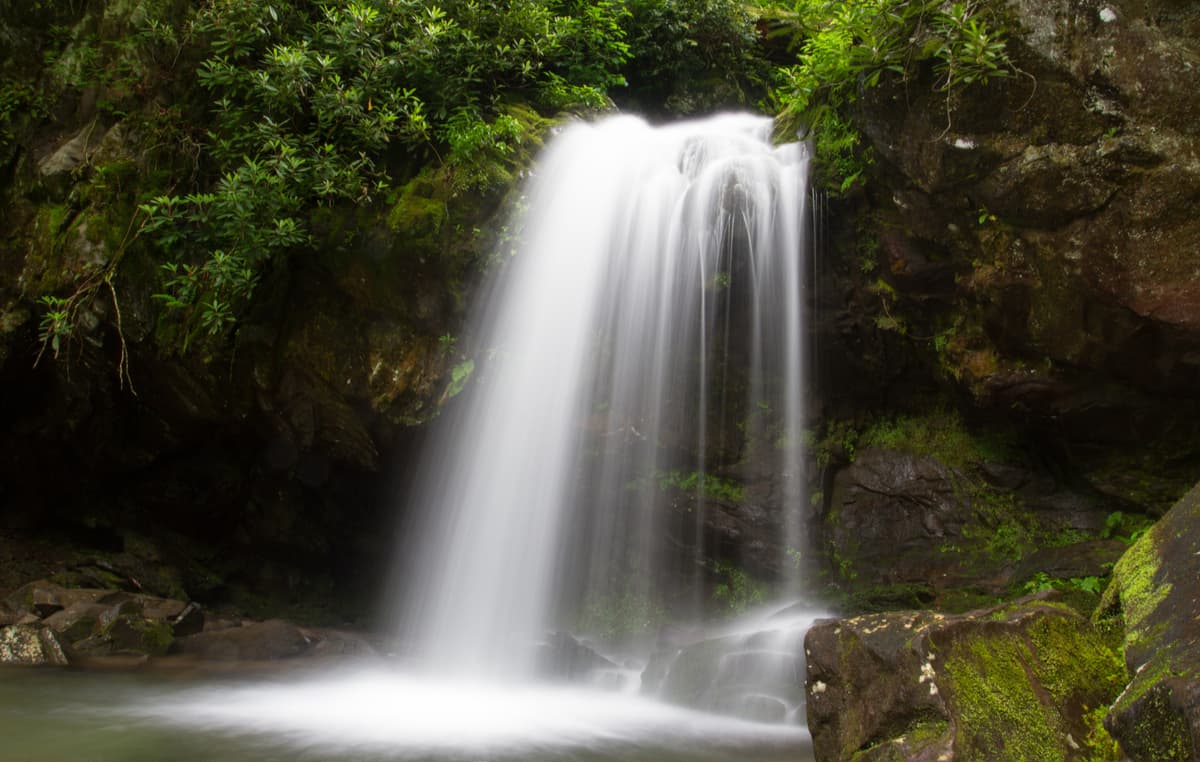 Grotto Falls. Great Smoky Mountains