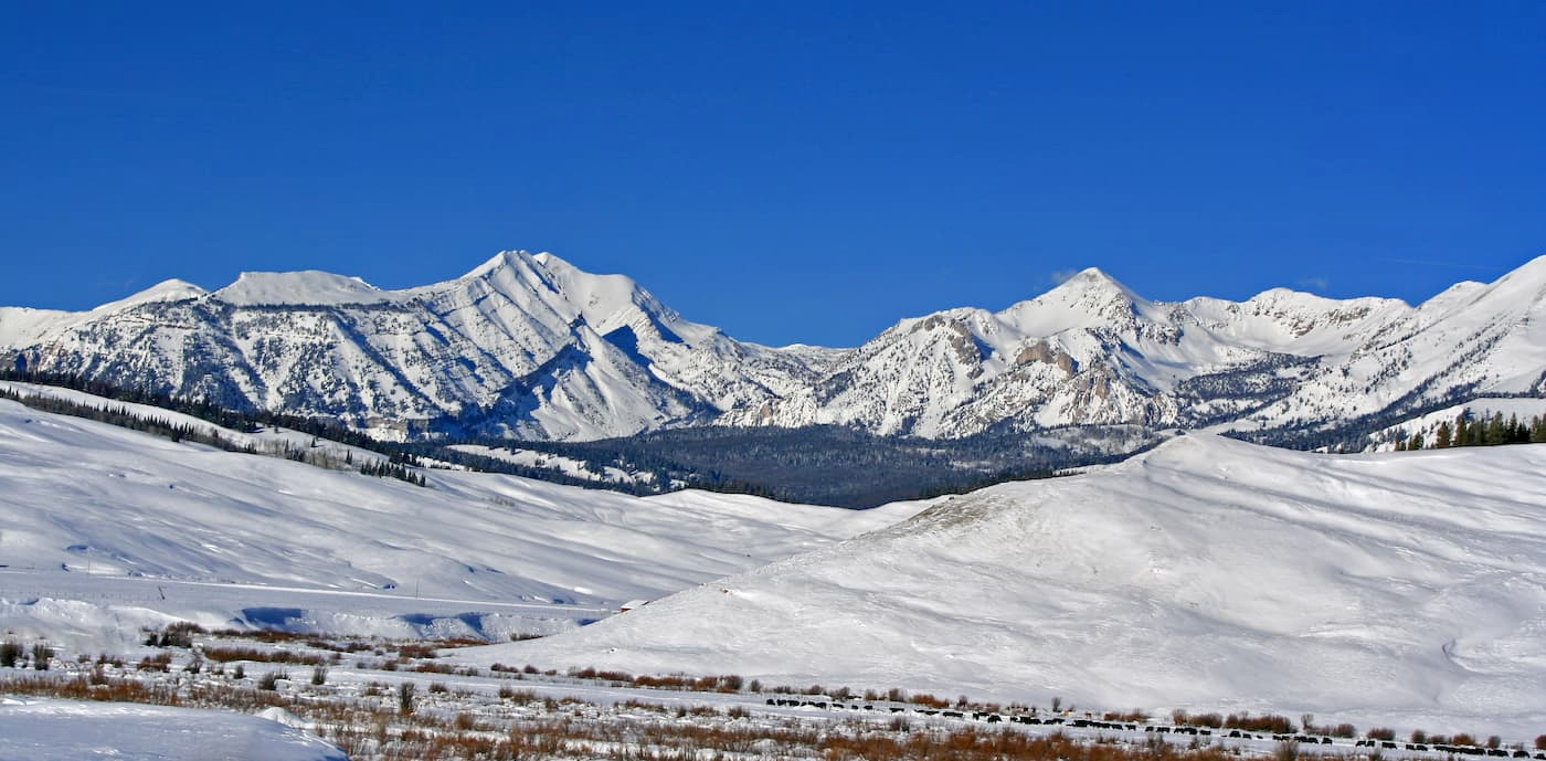 Doubletop Mountain Peak in the Gros Ventre Range