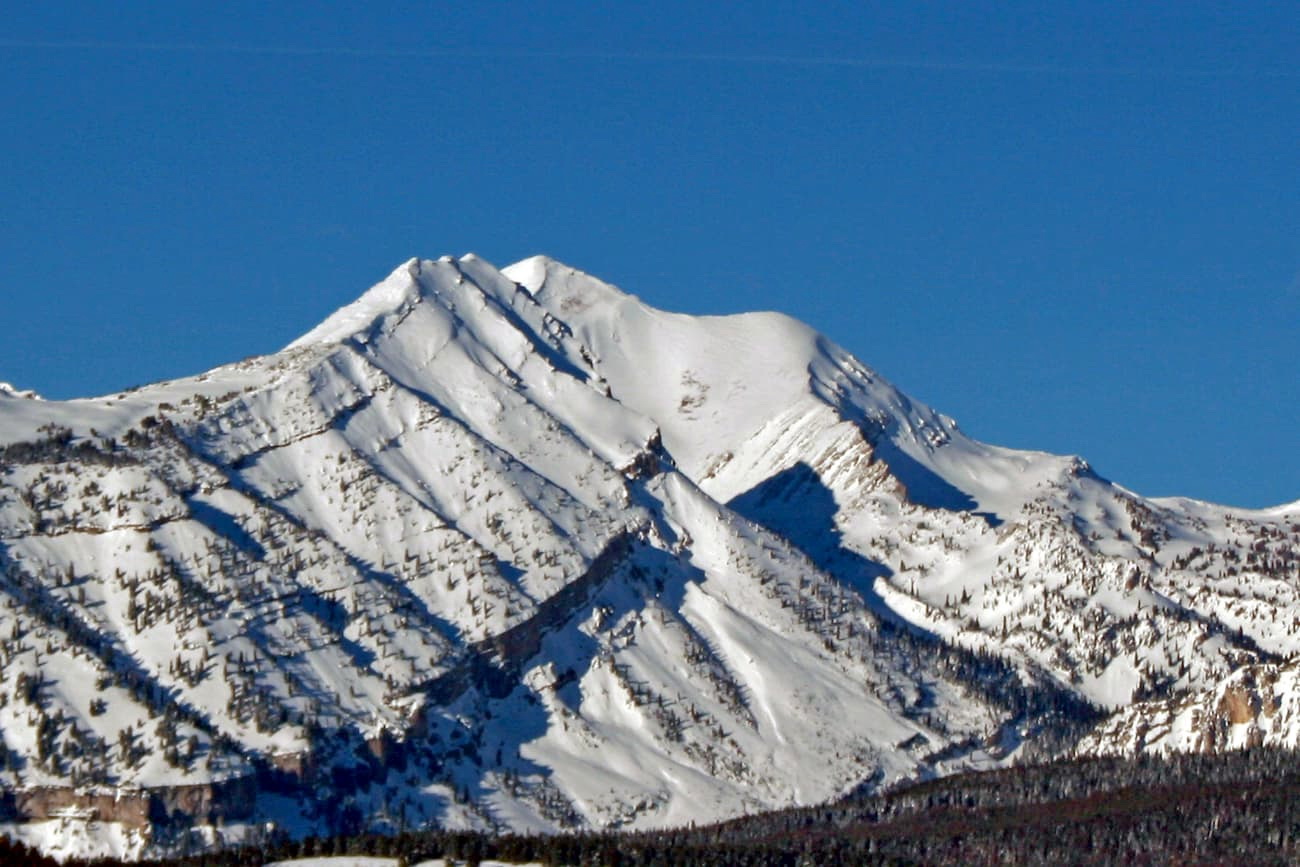 Doubletop Mountain Peak in the Gros Ventre Range