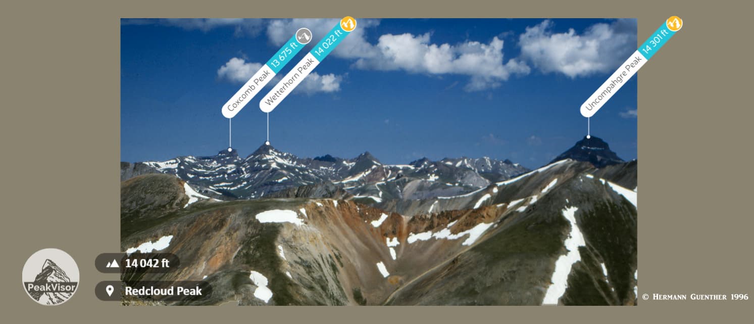 View from Redcloud Peak